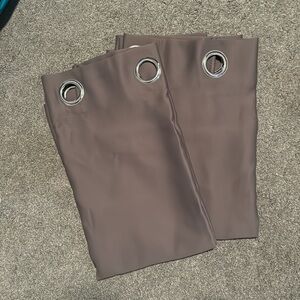 Gray curtain panels - 2